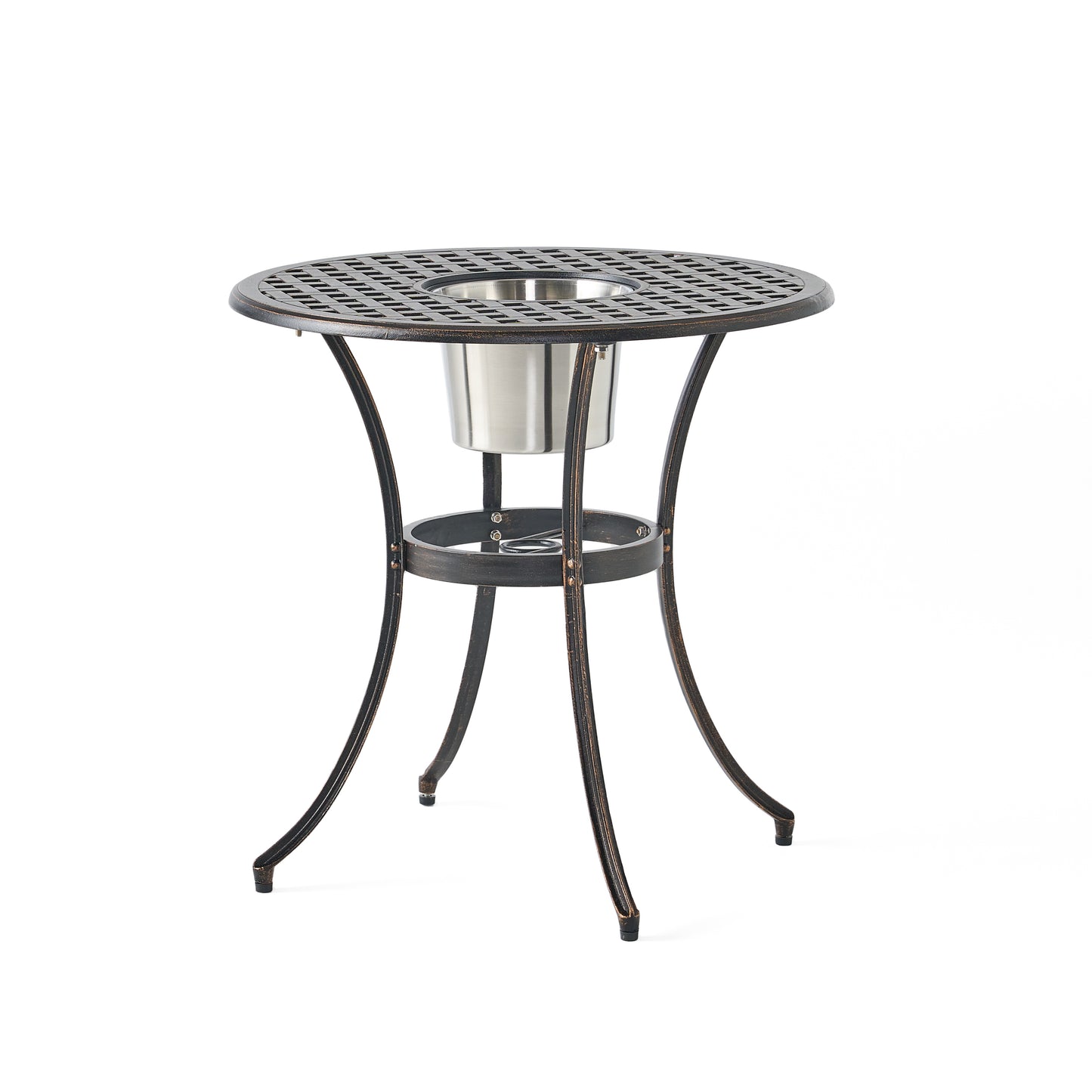 CAMDEN 3PC CAST BISTRO SET W ICE BUCKET image 10