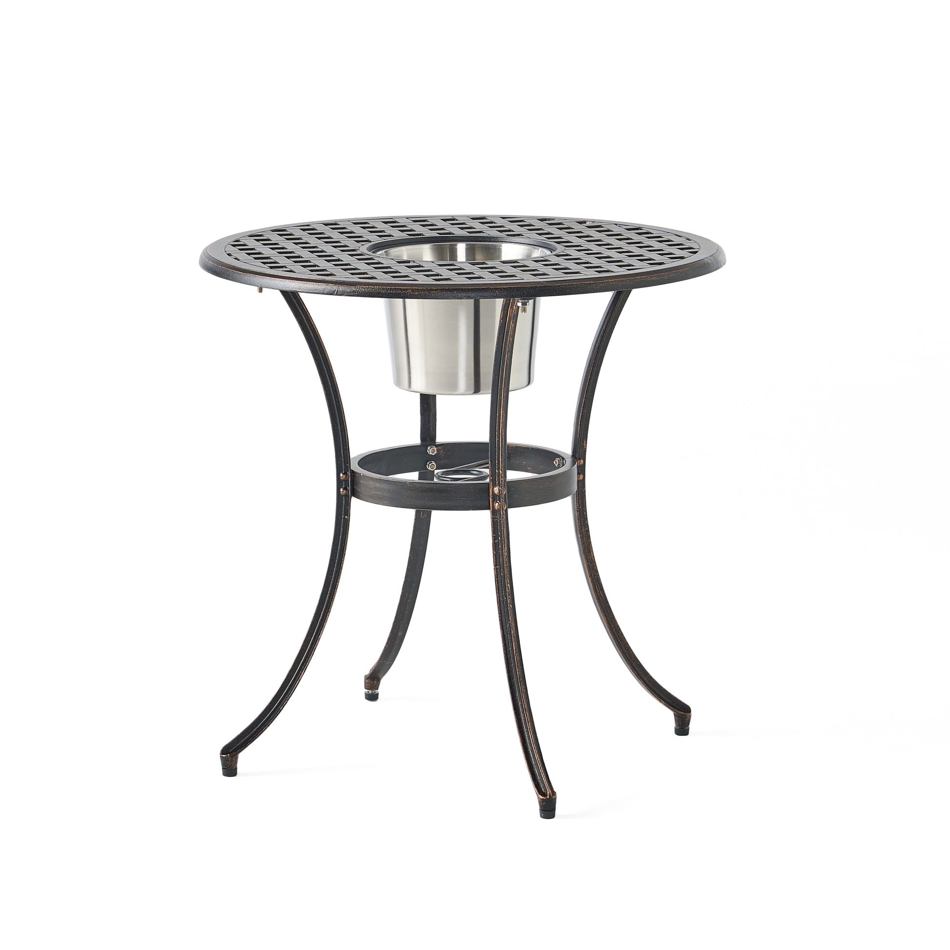 CAMDEN 3PC CAST BISTRO SET W ICE BUCKET image 10