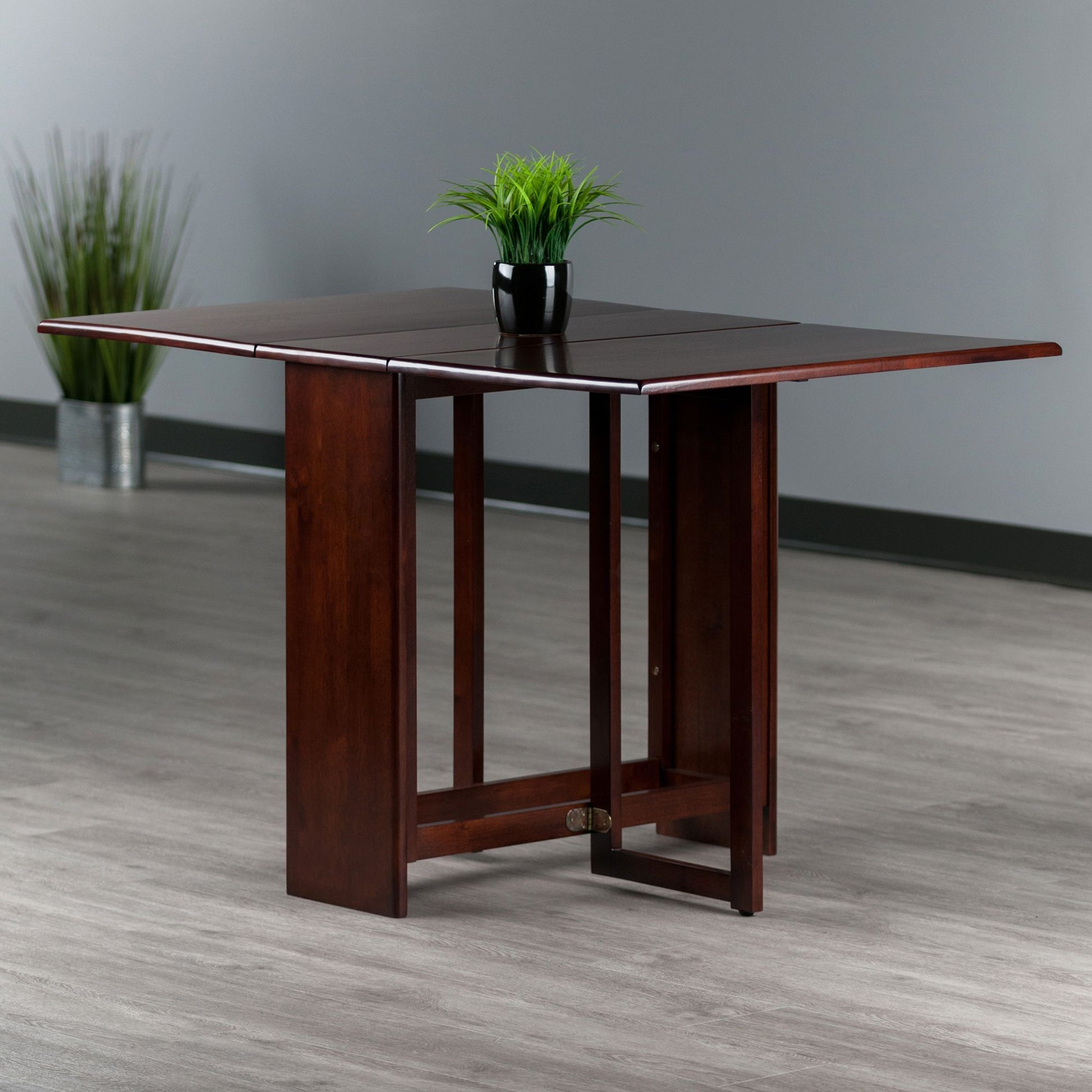 Clara Double Drop Leaf Dining Table; Walnut image 6