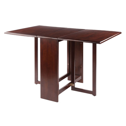 Clara Double Drop Leaf Dining Table; Walnut image 1