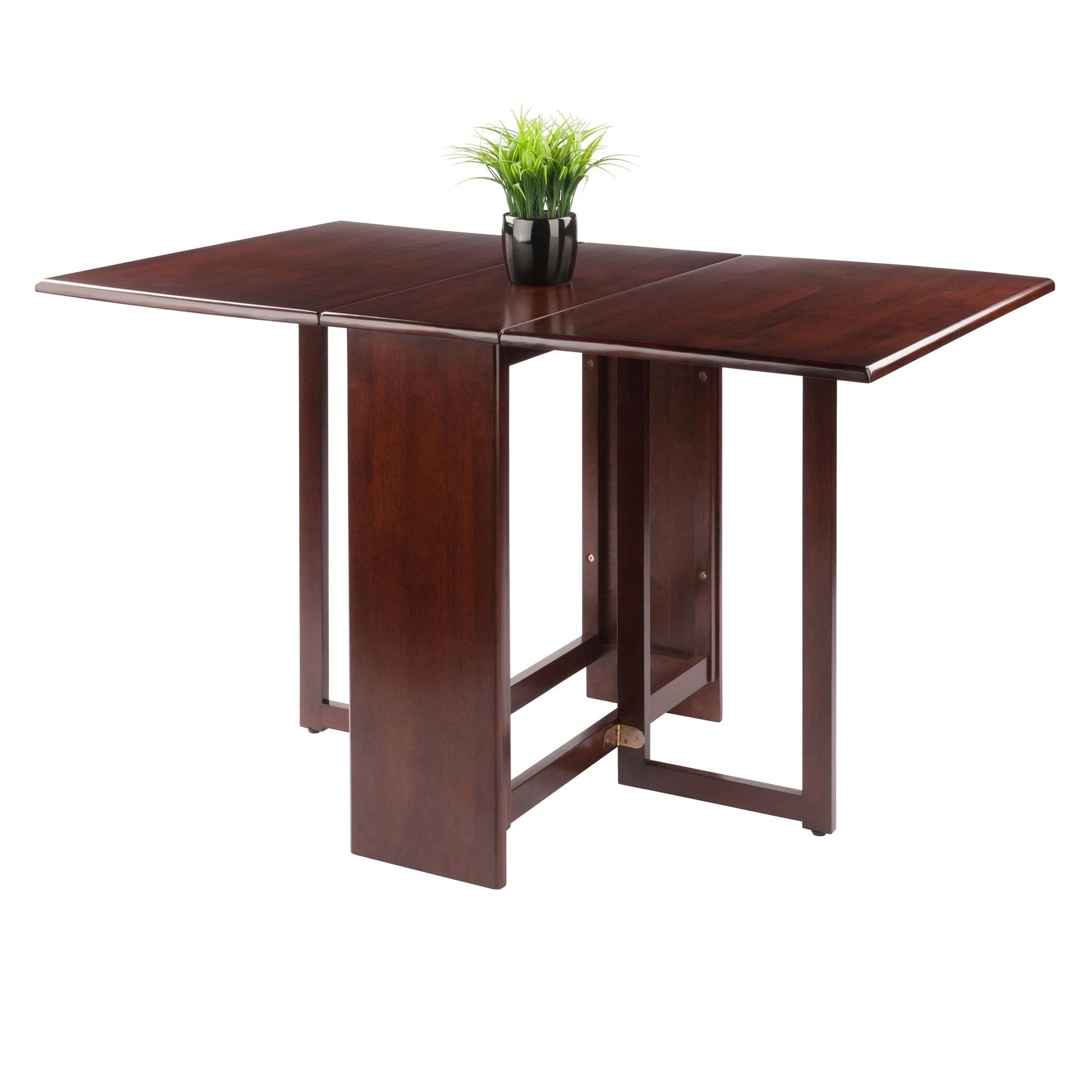 Clara Double Drop Leaf Dining Table; Walnut image 4