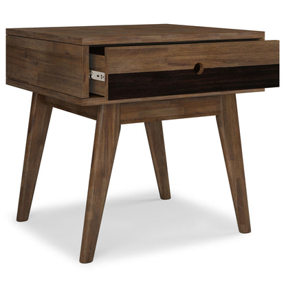 Clarkson - End Table - Rustic Natural Aged Brown image 8
