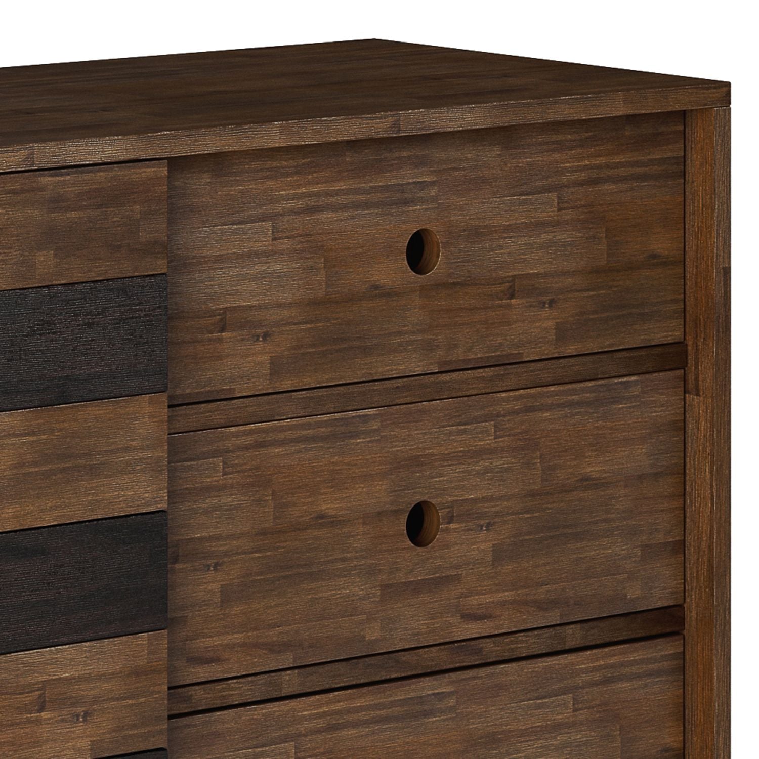 Clarkson 48 inch Wide Solid Wood Medium Storage in Rustic Natural Aged Brown image 8