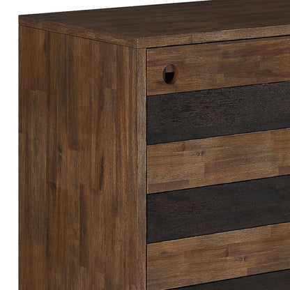 Clarkson 48 inch Wide Solid Wood Medium Storage in Rustic Natural Aged Brown image 2