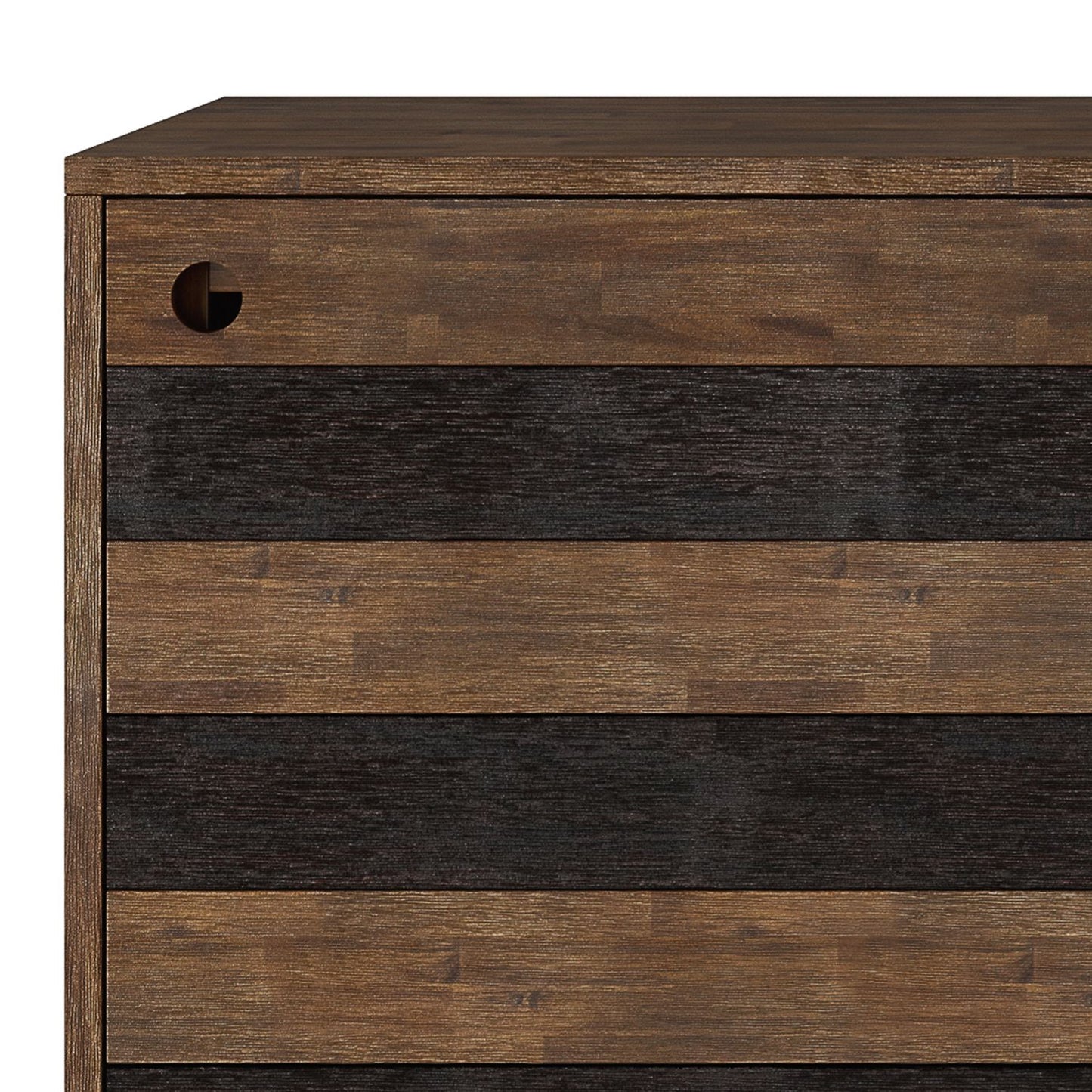 Clarkson 48 inch Wide Solid Wood Medium Storage in Rustic Natural Aged Brown image 6
