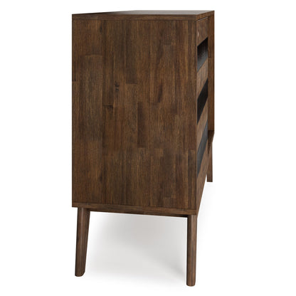 Clarkson 48 inch Wide Solid Wood Medium Storage in Rustic Natural Aged Brown image 3