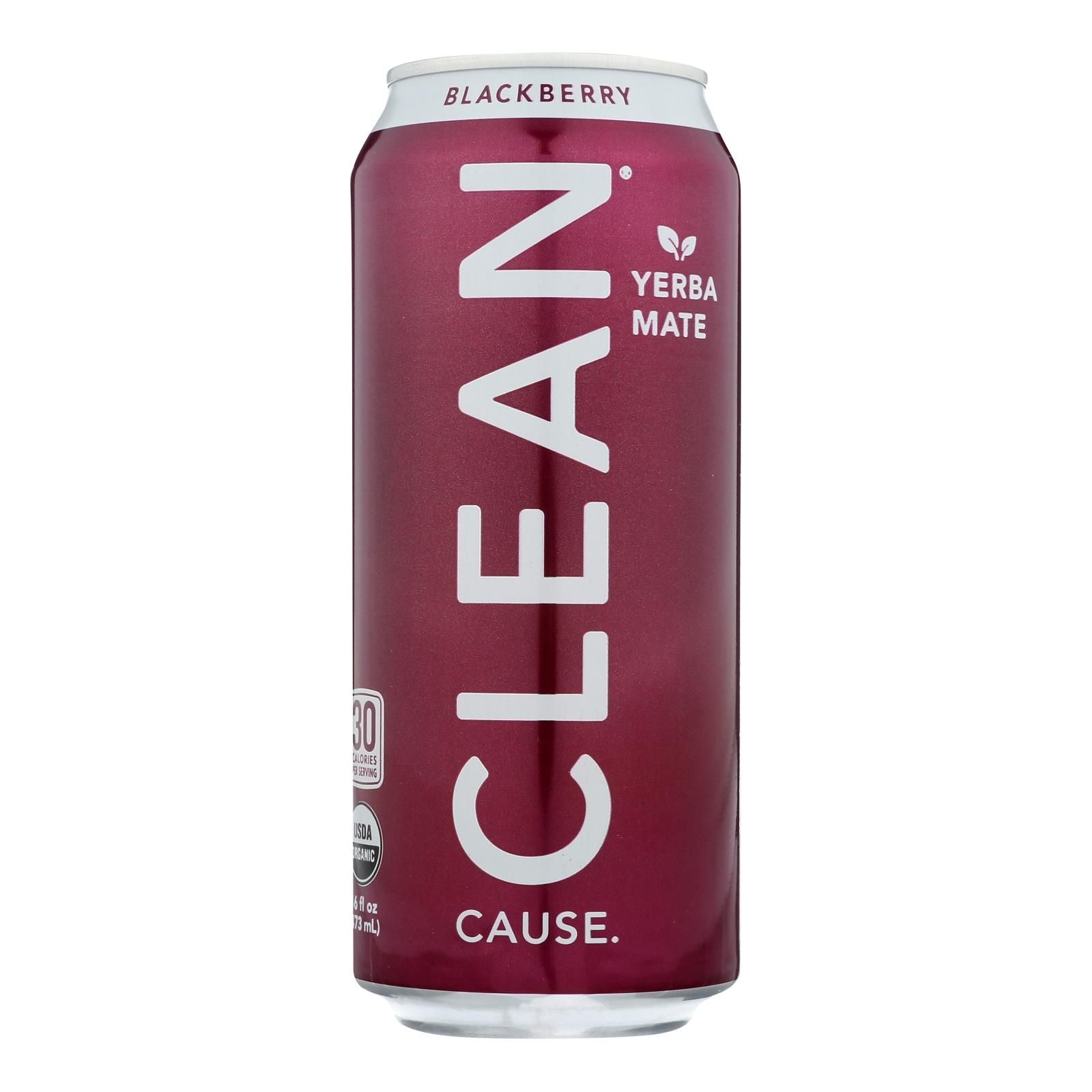 Clean Cause - Yrba Mte Blackbry Cln - Case Of 12 - 16 Fz image 2