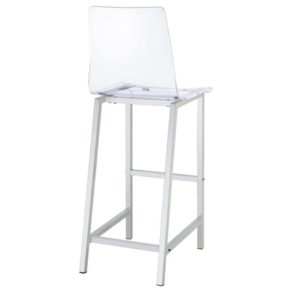 Clear and Chrome Bar Stools (Set of 2) image 10