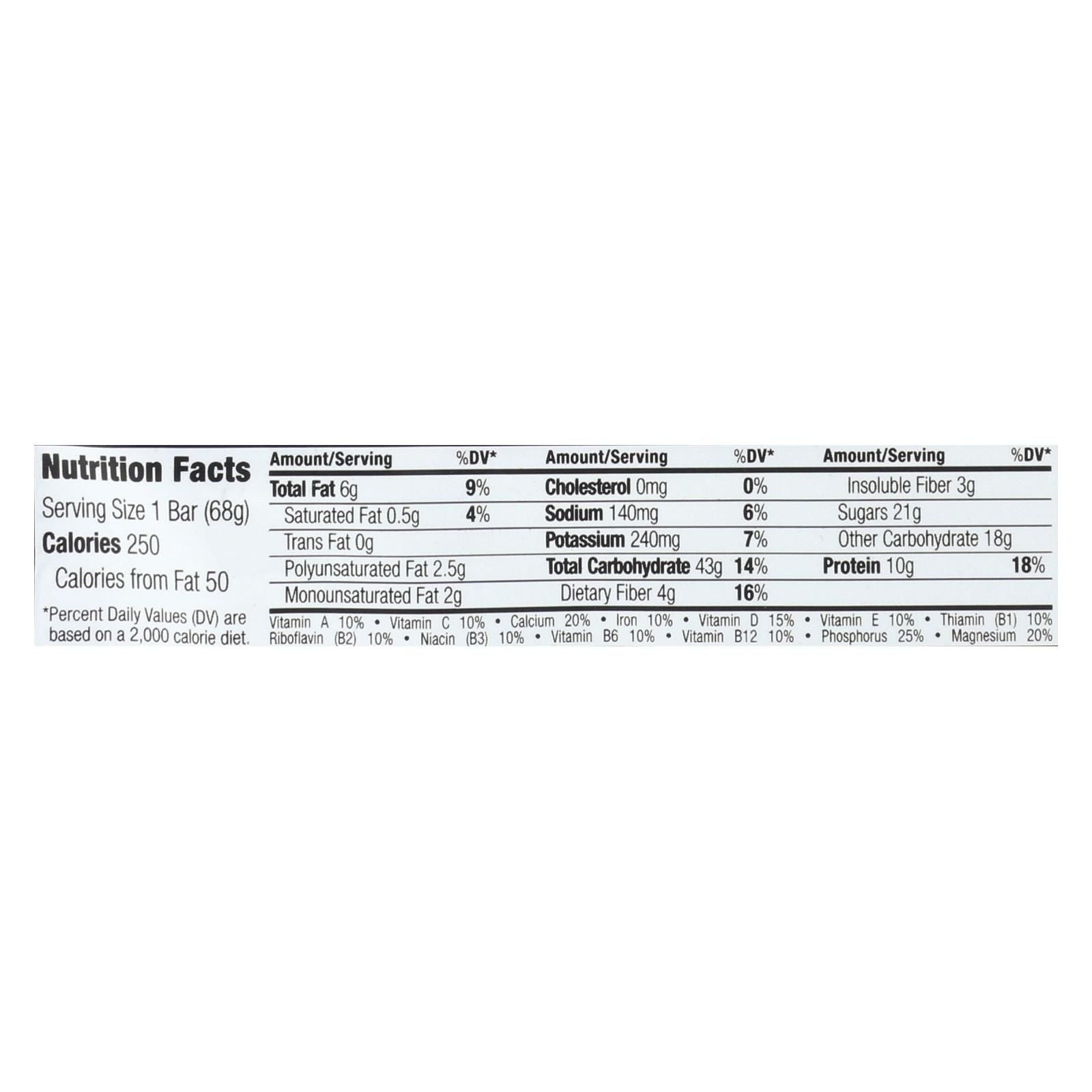 Clif Bar - Organic Oat Raisin Walnut - Case Of 12 - 2.4 Oz image 3