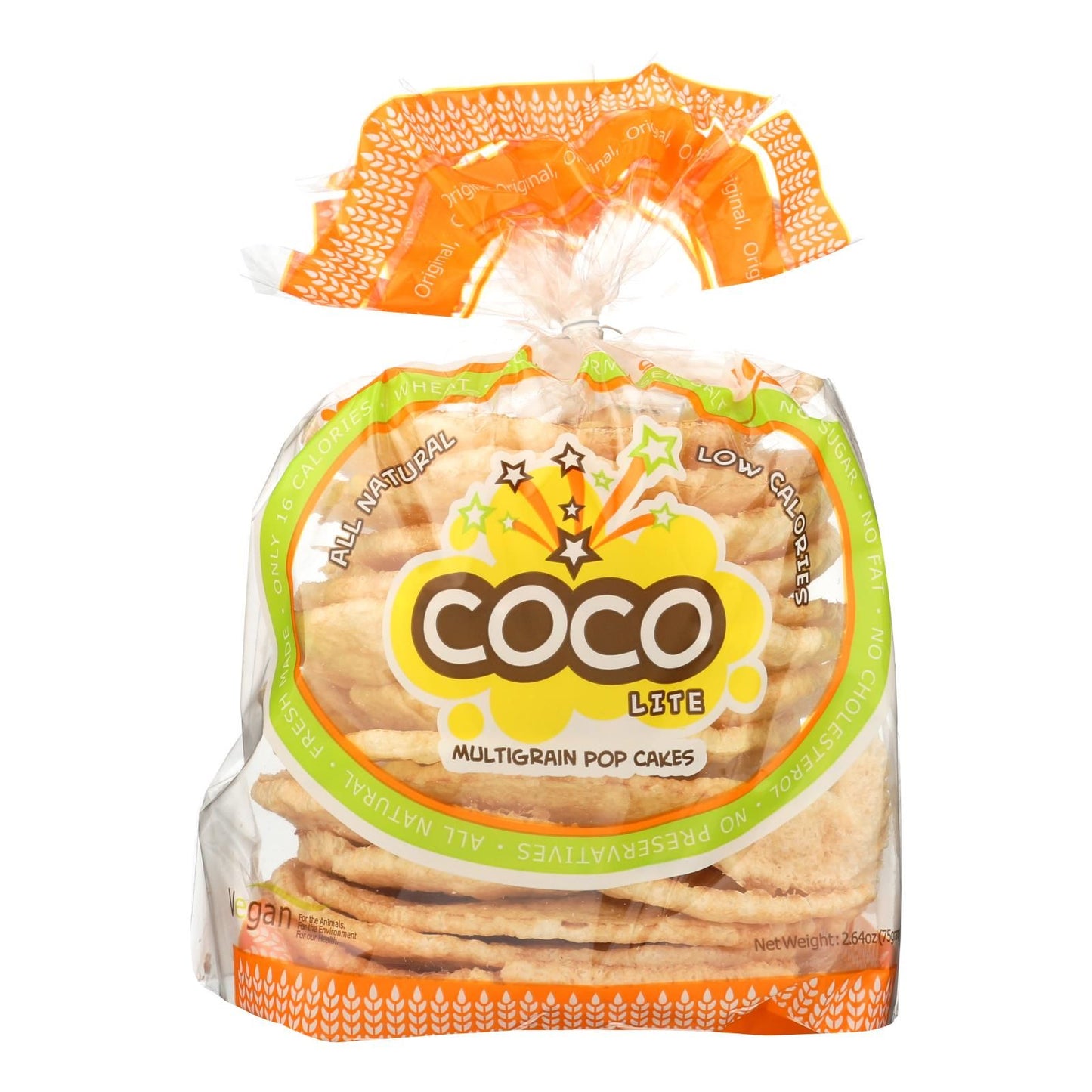 Coco Lite Multigrain Pop Cakes Pop Cakes - Original - Case Of 12 - 2.64 Oz image 1