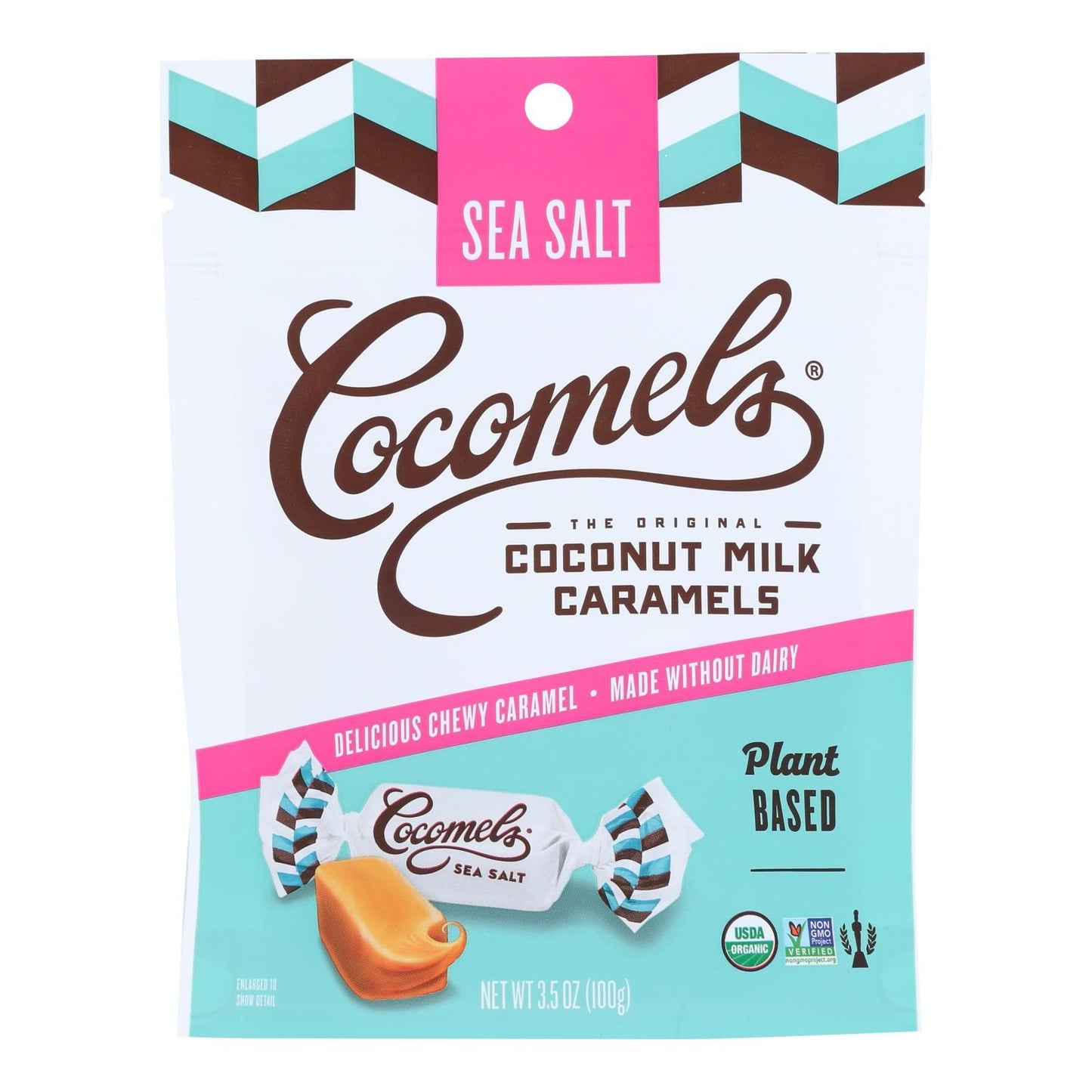 Cocomel - Organic Coconut Milk Caramels - Sea Salt - Case Of 6 - 3.5 Oz. image 1