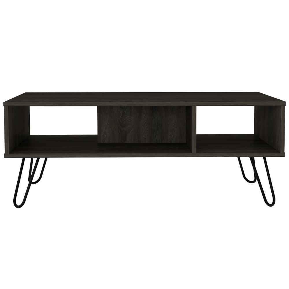 Coffee Table, Four Legs, Two Shelves, Espresso image 3