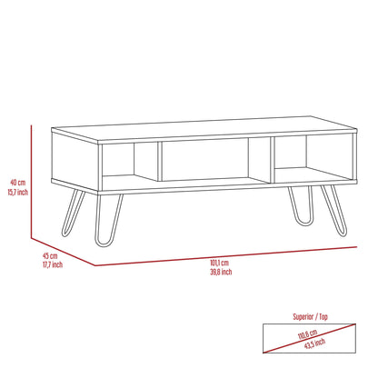 Coffee Table, Four Legs, Two Shelves, Espresso image 6