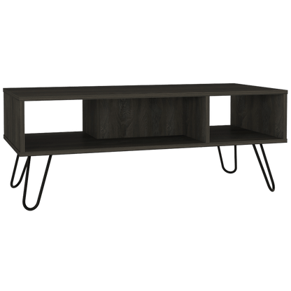 Coffee Table, Four Legs, Two Shelves, Espresso image 4