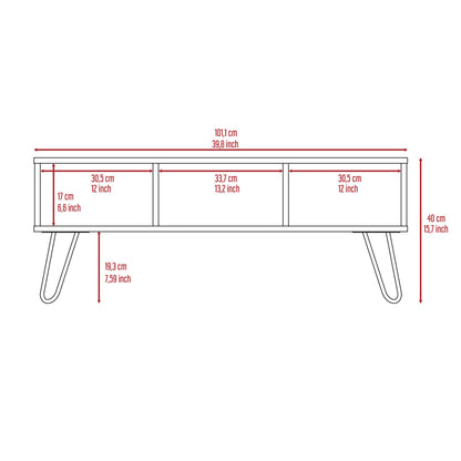 Coffee Table, Four Legs, Two Shelves, Espresso image 5