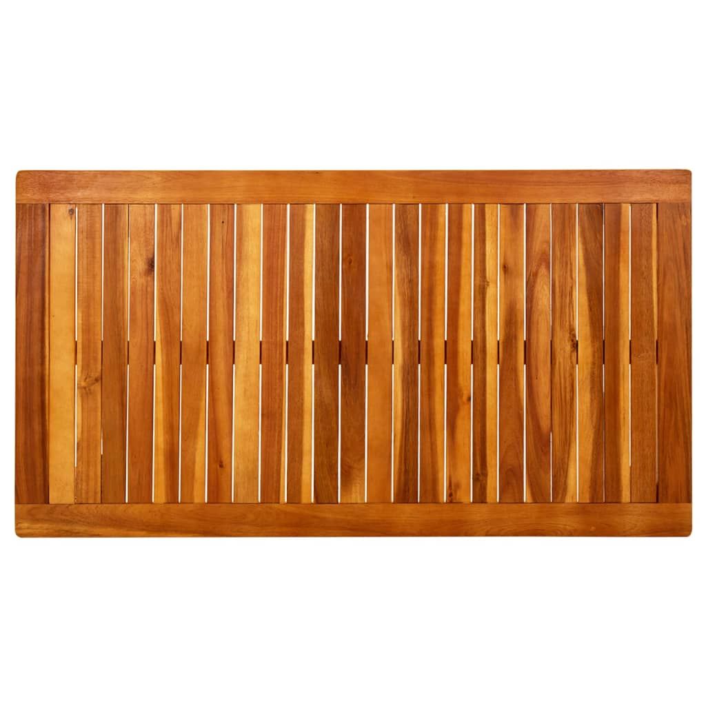 Coffee Table Natural Wood Solid Acacia Wood Medium Durable image 4