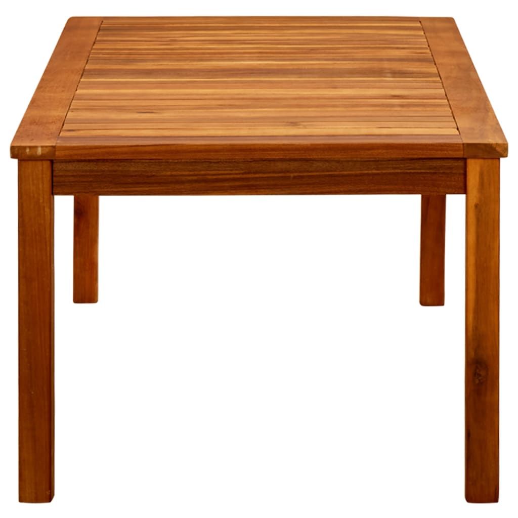 Coffee Table Natural Wood Solid Acacia Wood Medium Durable image 3