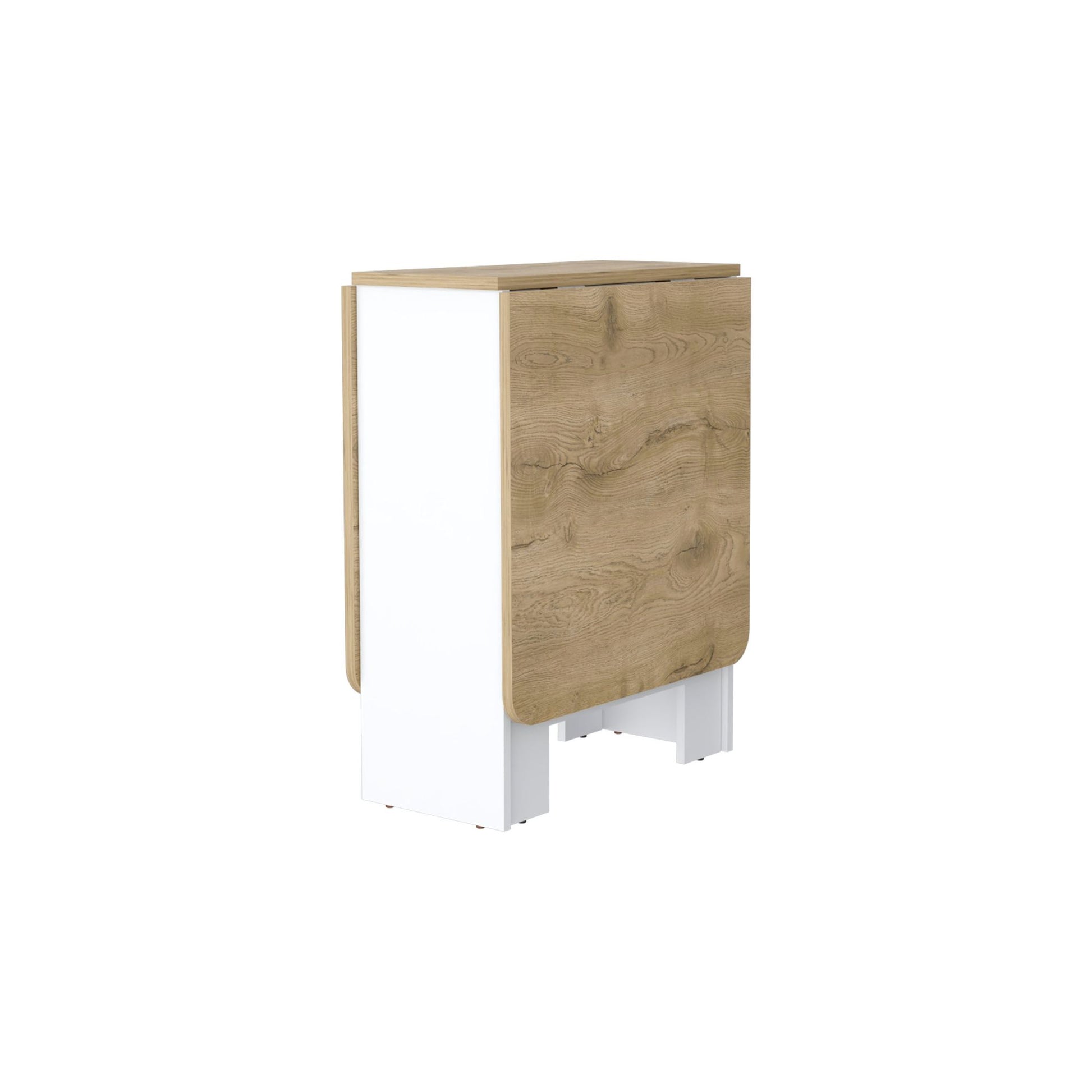 Cole White and Macadamia Folding Dining Table image 5