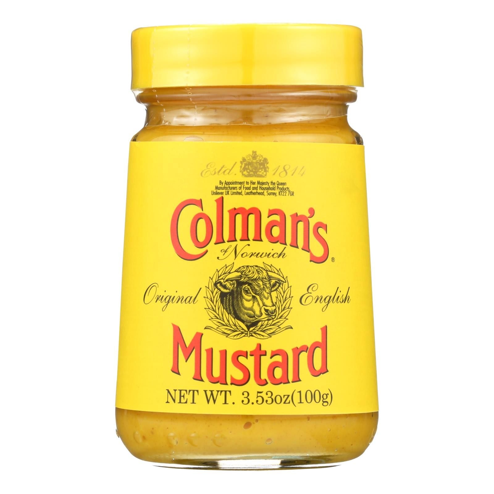 Colman Original English Mustard - Case Of 8 - 3.53 Oz. image 1