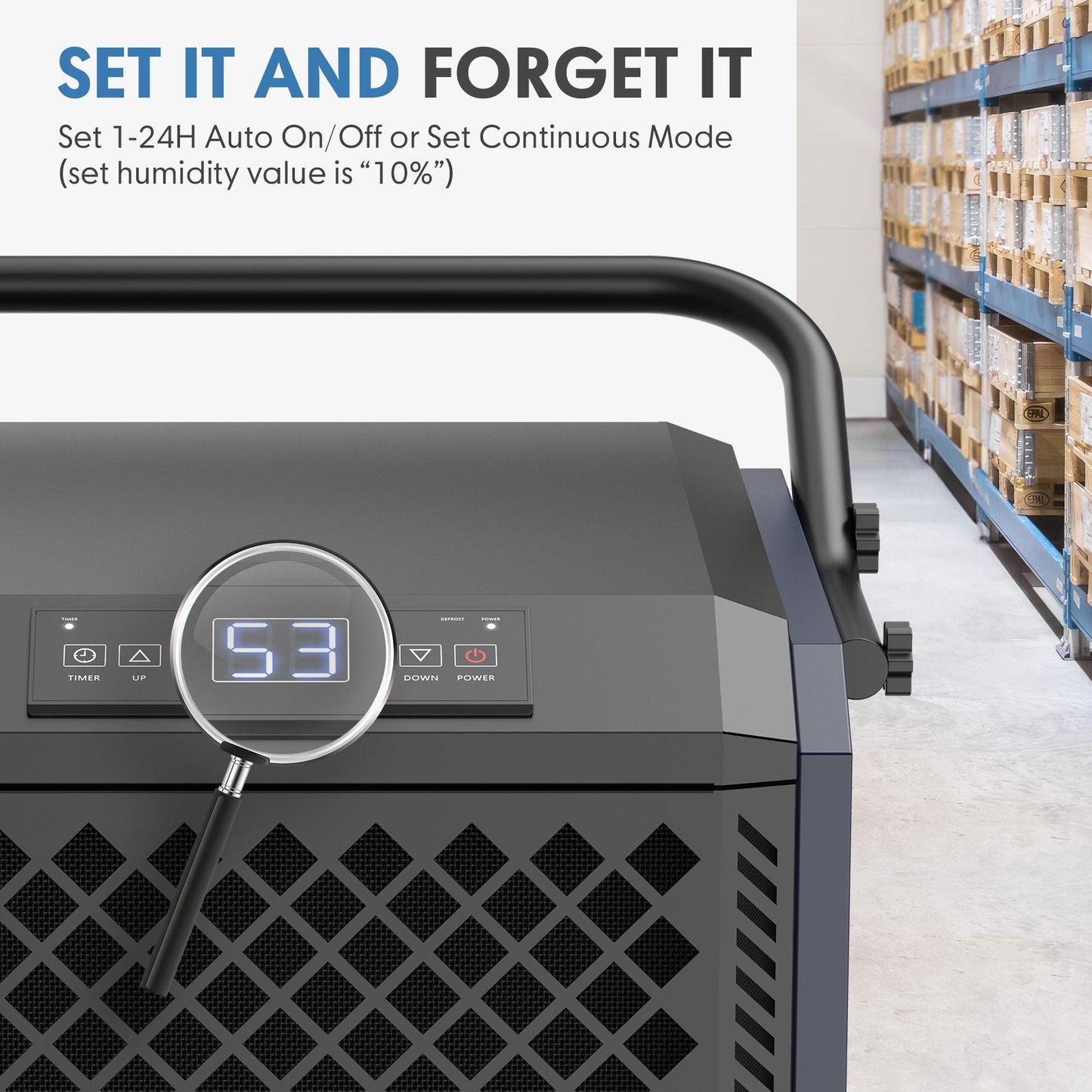 Commercial Dehumidifier 305 PPD with hose connection