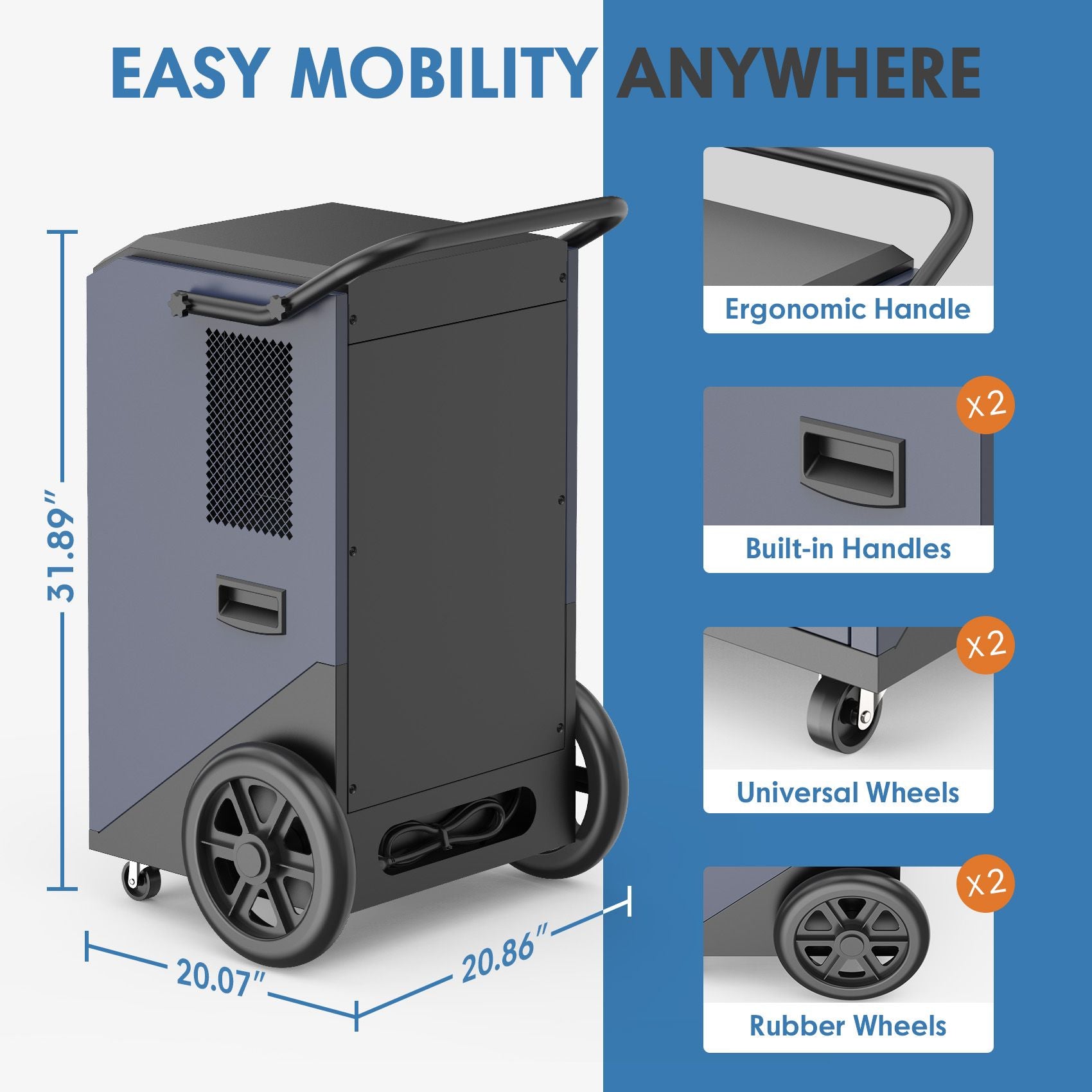 Commercial Dehumidifier 305 PPD packaging