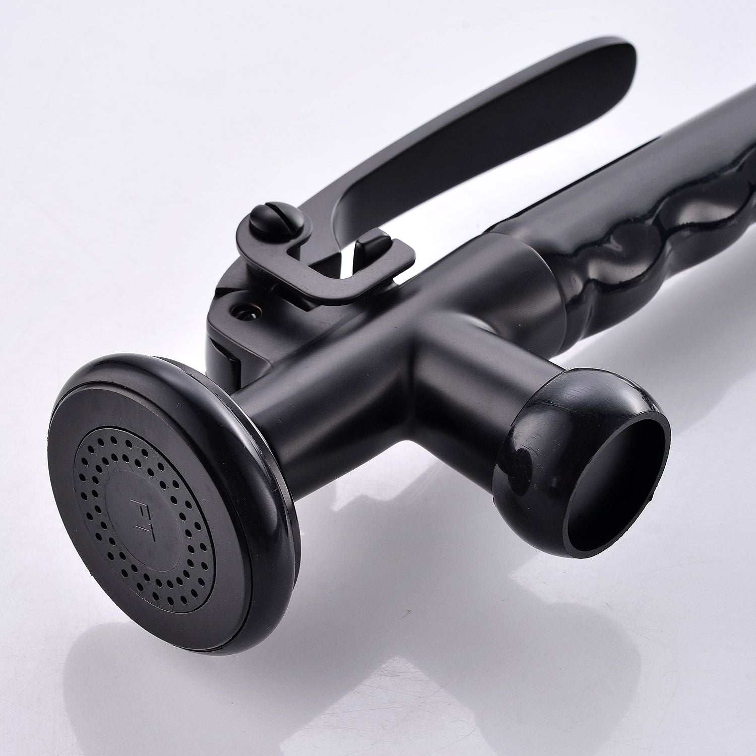Commercial Kitchen Faucet Pull Down Sprayer Black and Nickel,Single Handle Kitchen Sink Faucet image 1