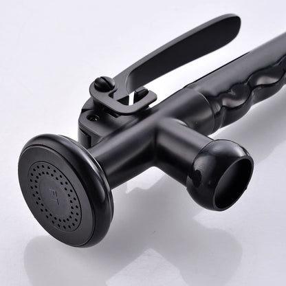 Commercial Kitchen Faucet Pull Down Sprayer Black and Nickel,Single Handle Kitchen Sink Faucet image 1
