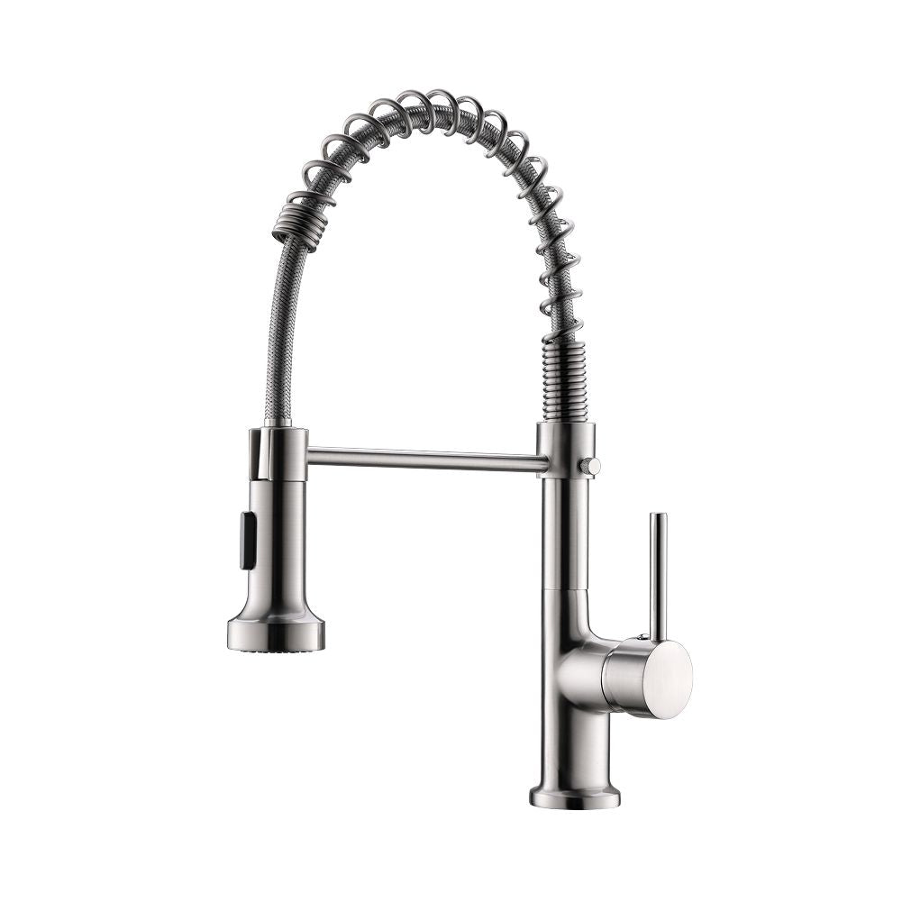 Commercial Kitchen Faucet with Pull Down Sprayer, Single Handle Single Lever Kitchen Sink Faucet image 8