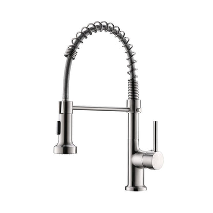 Commercial Kitchen Faucet with Pull Down Sprayer, Single Handle Single Lever Kitchen Sink Faucet image 8