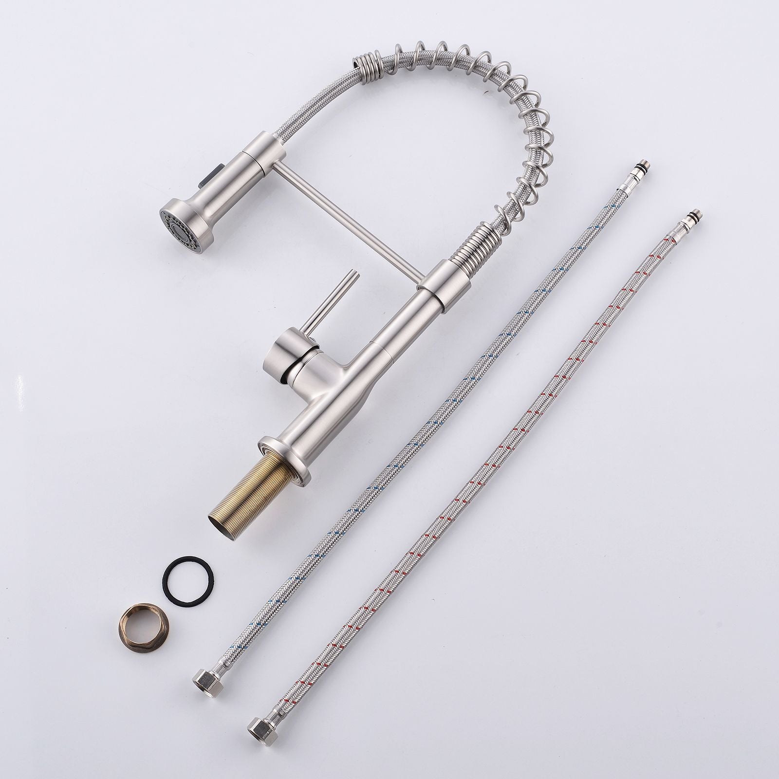Commercial Kitchen Faucet with Pull Down Sprayer, Single Handle Single Lever Kitchen Sink Faucet image 7