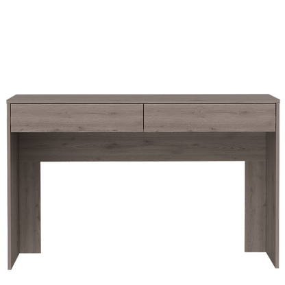 Computer Desk with Two Drawers Writing , Light Gray image 3