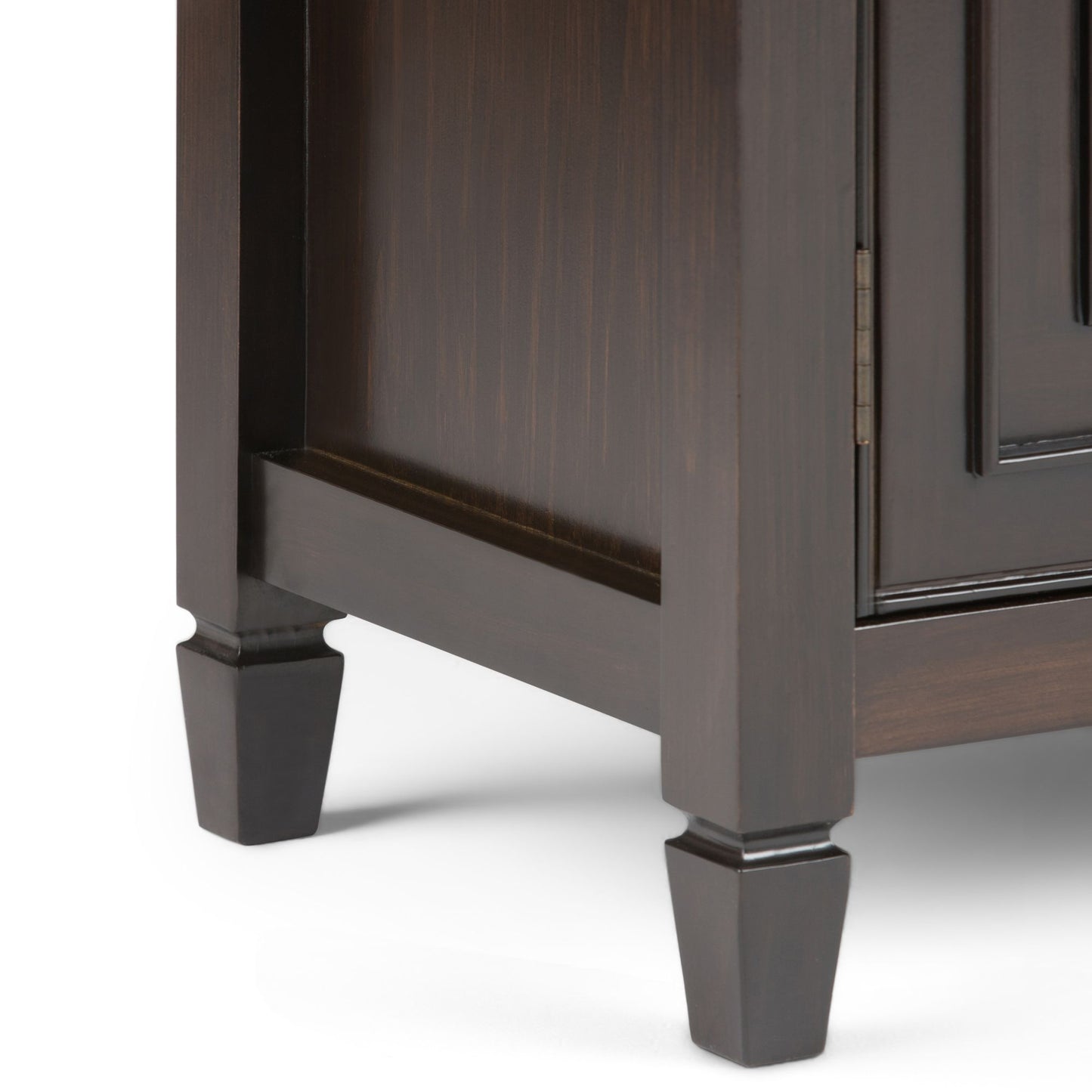 Connaught Solid Wood Entryway Storage Cabinet in Dark Chestnut Brown image 5