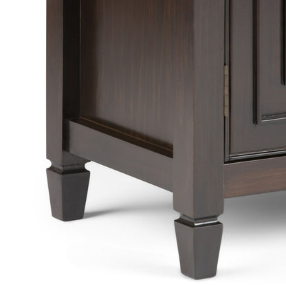 Connaught Solid Wood Entryway Storage Cabinet in Dark Chestnut Brown image 5