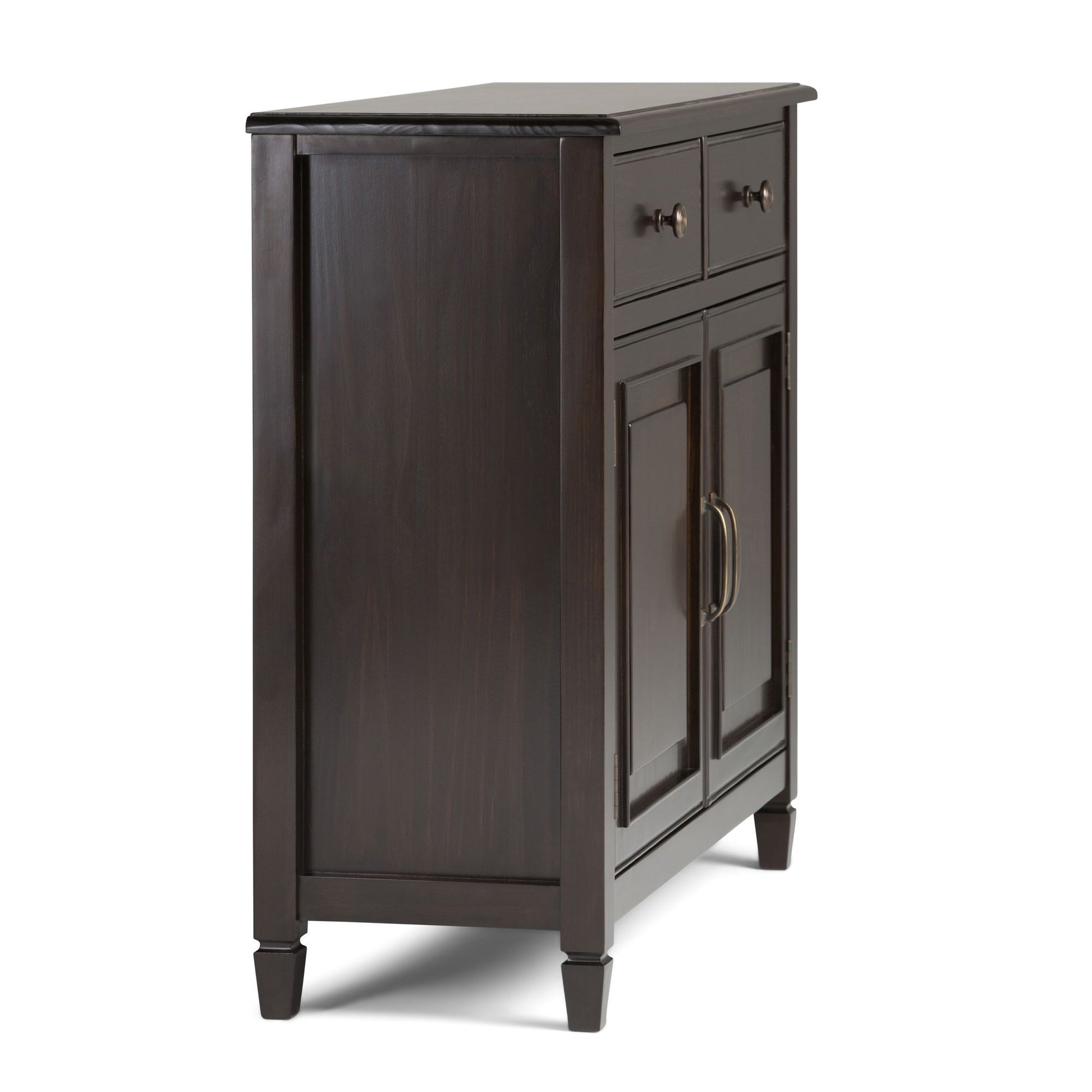 Connaught Solid Wood Entryway Storage Cabinet in Dark Chestnut Brown image 4
