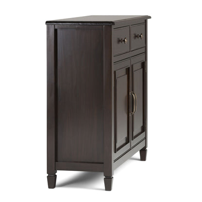 Connaught Solid Wood Entryway Storage Cabinet in Dark Chestnut Brown image 4