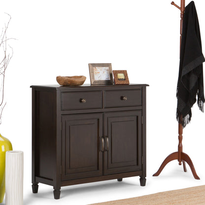 Connaught Solid Wood Entryway Storage Cabinet in Dark Chestnut Brown image 9