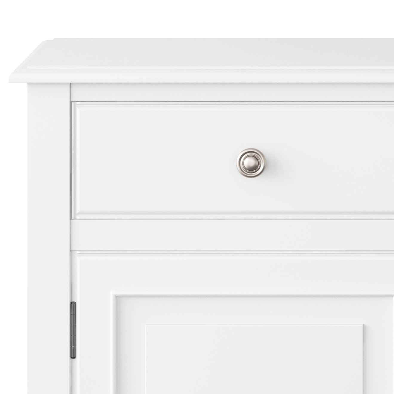 Connaught Solid Wood Entryway Storage Cabinet in White image 2