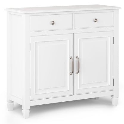 Connaught Solid Wood Entryway Storage Cabinet in White image 1