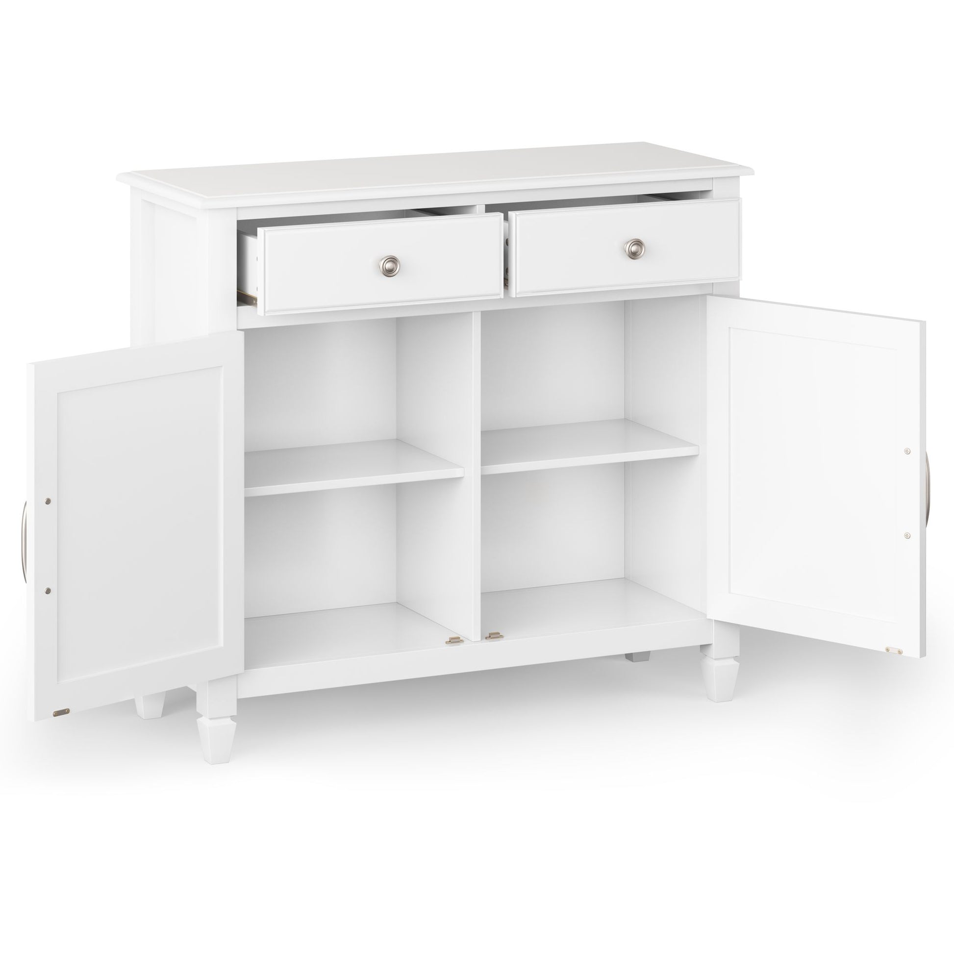 Connaught Solid Wood Entryway Storage Cabinet in White image 5