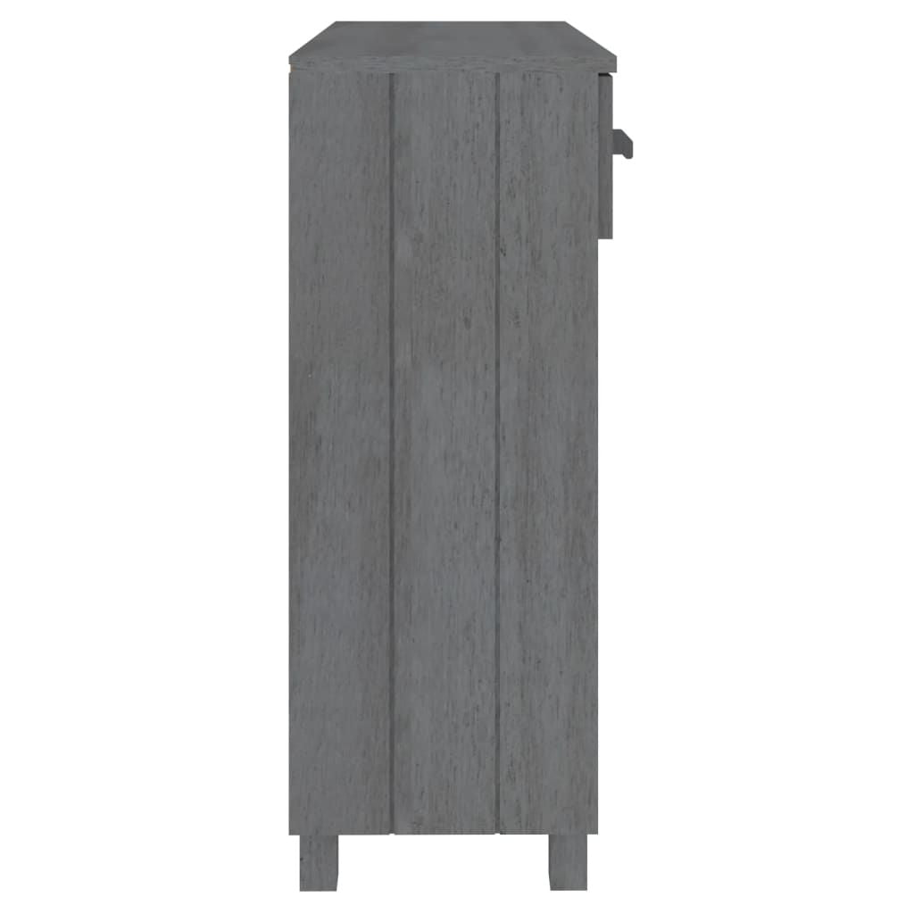 Console Table HAMAR Dark Gray 35.4"x13.8"x35.4" Solid Wood Pine image 6