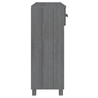 Console Table HAMAR Dark Gray 35.4"x13.8"x35.4" Solid Wood Pine image 6
