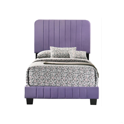 Contemporary Twin Bed In Vibrant Purple image 5