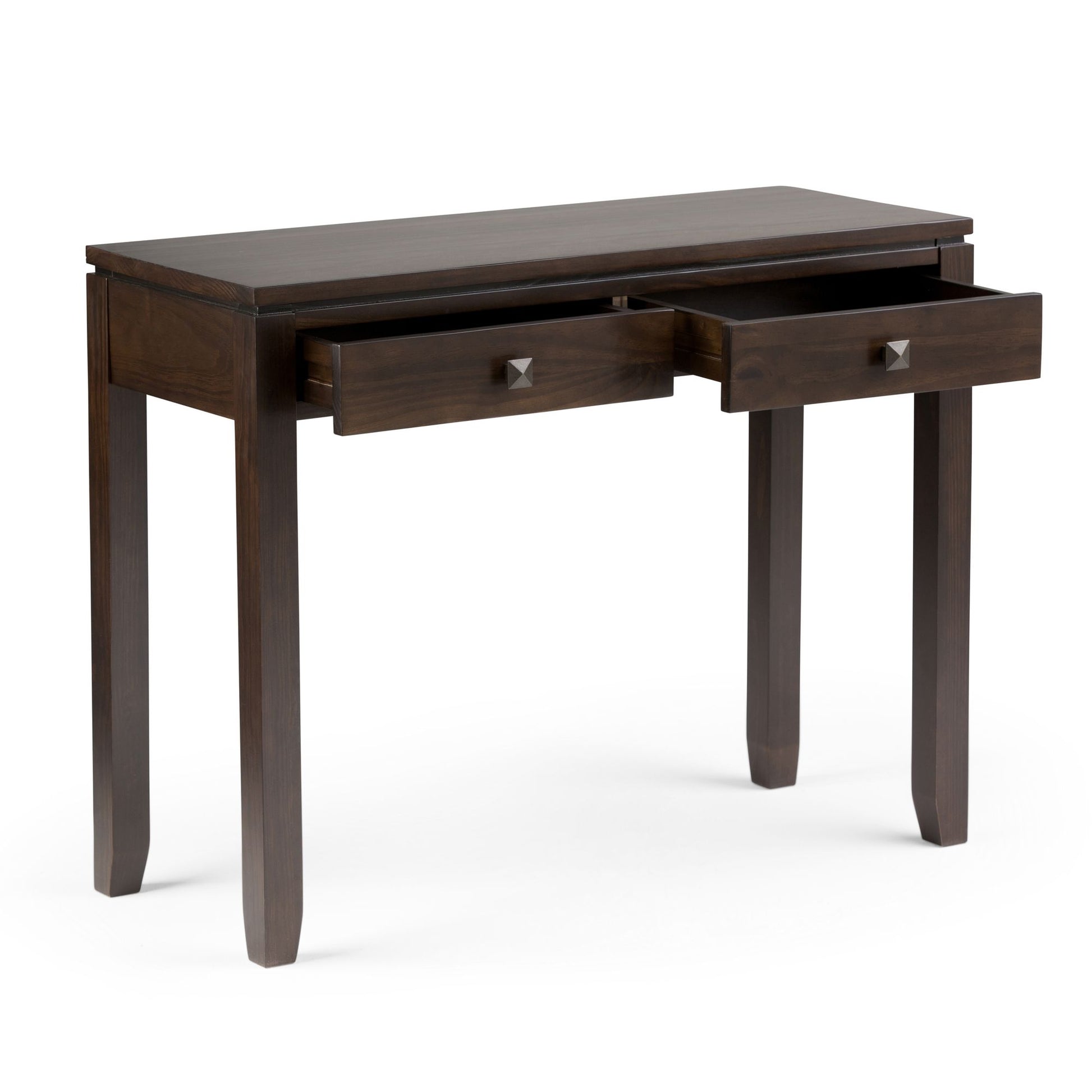 Cosmopolitan 38 inch Wide Solid Wood Console Sofa Table in Mahogany Brown image 6