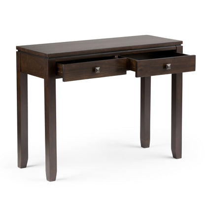 Cosmopolitan 38 inch Wide Solid Wood Console Sofa Table in Mahogany Brown image 6