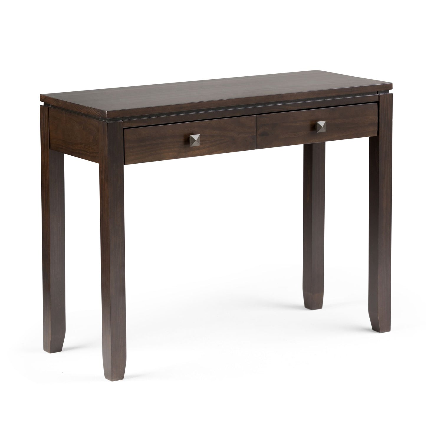 Cosmopolitan 38 inch Wide Solid Wood Console Sofa Table in Mahogany Brown image 1