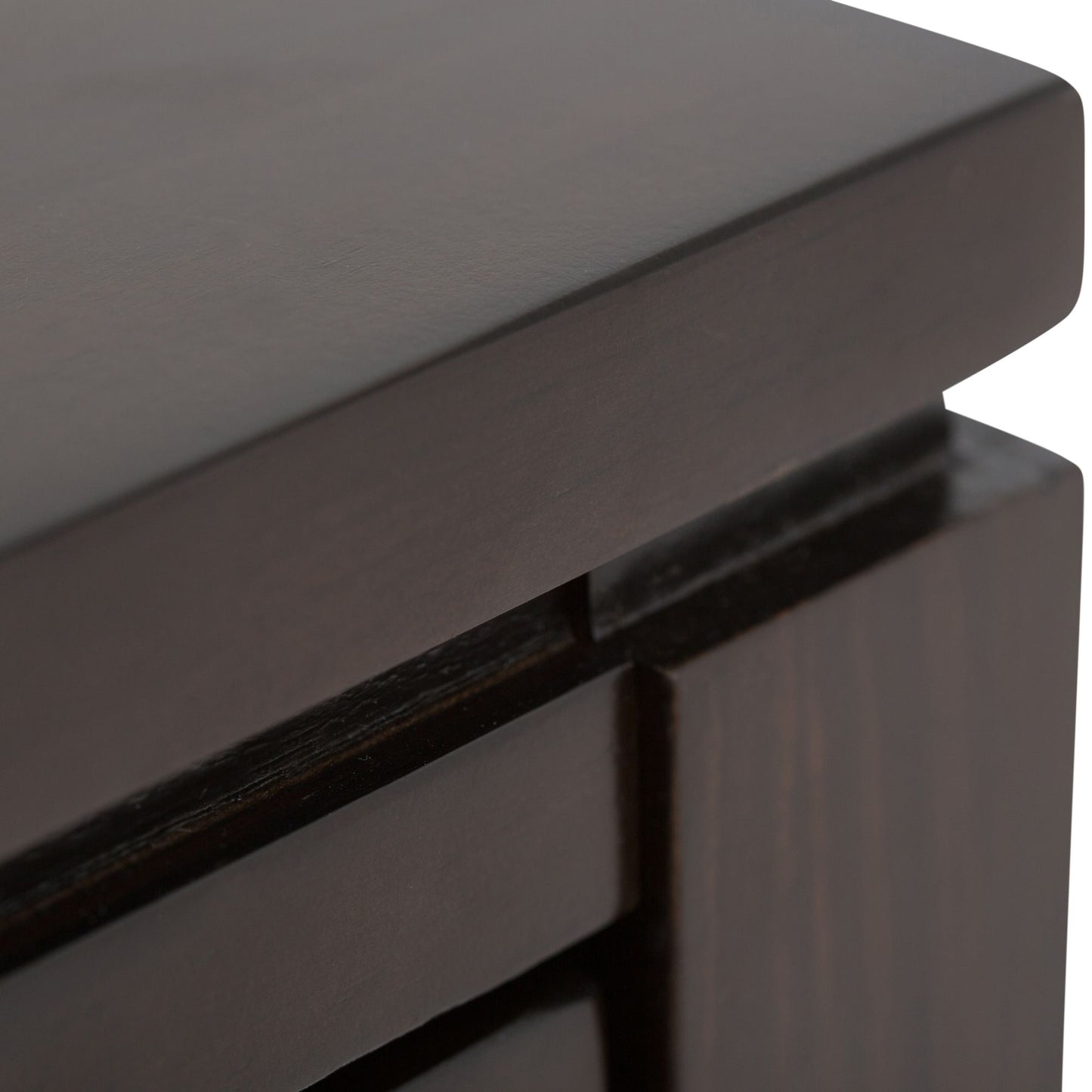 Cosmopolitan 38 inch Wide Solid Wood Console Sofa Table in Mahogany Brown image 4