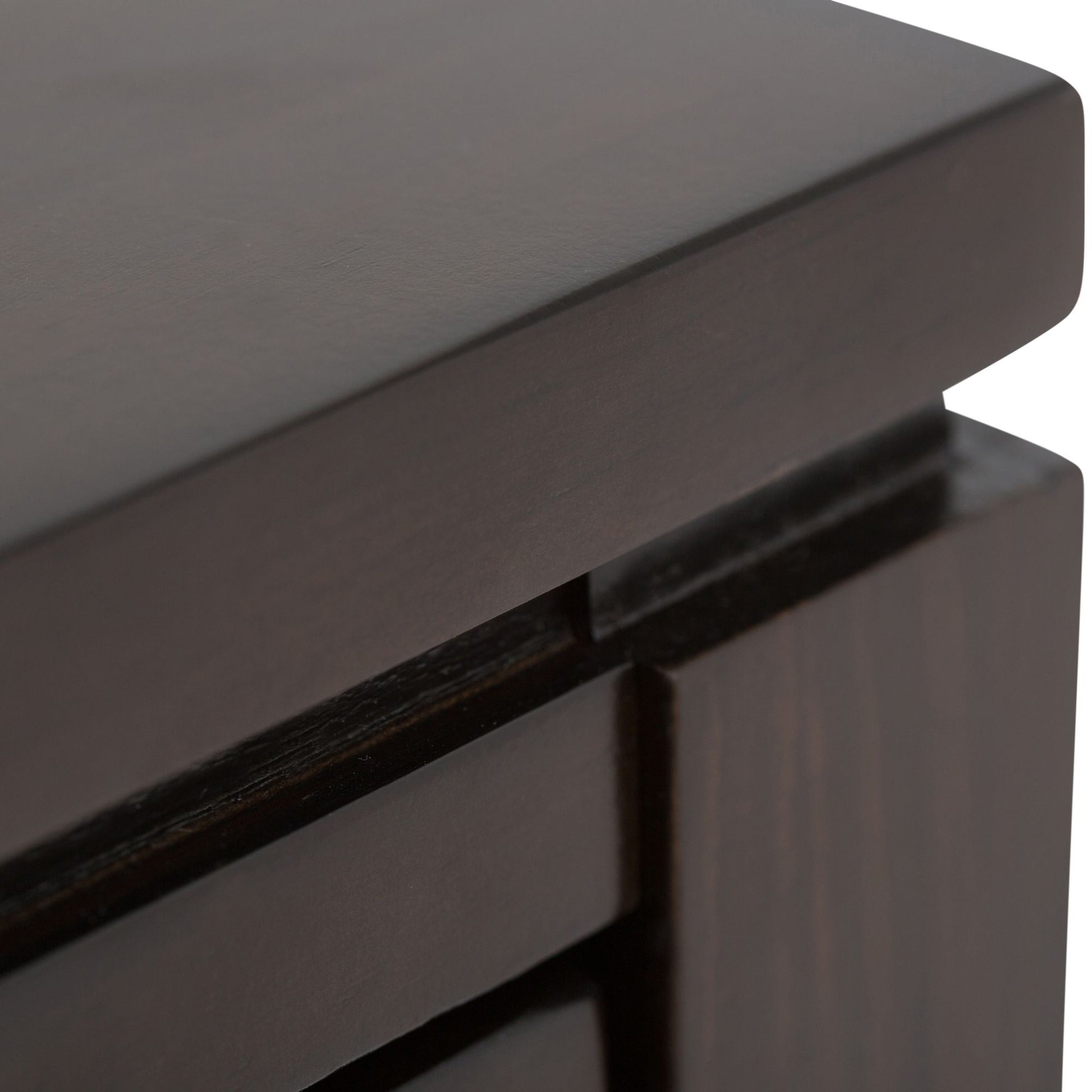 Cosmopolitan 38 inch Wide Solid Wood Console Sofa Table in Mahogany Brown image 4