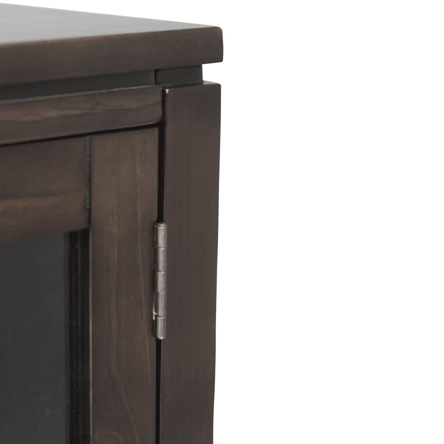Cosmopolitan 72 inch Wide Solid Wood TV Stand in Mahogany Brown For TVs up to 80 inches image 4