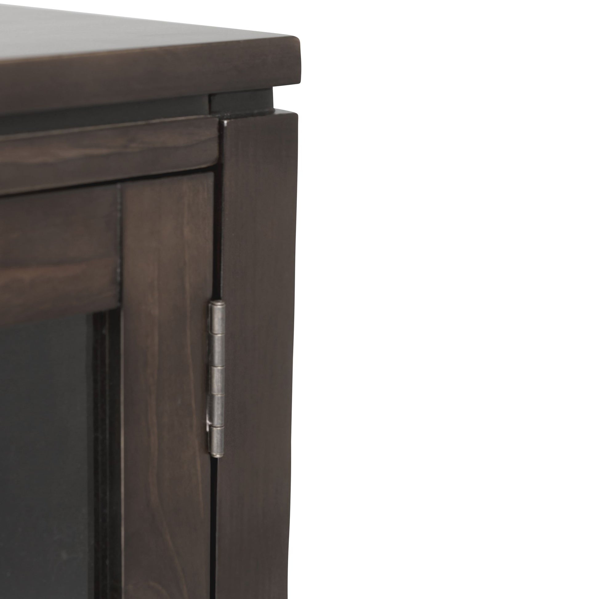 Cosmopolitan 72 inch Wide Solid Wood TV Stand in Mahogany Brown For TVs up to 80 inches image 4