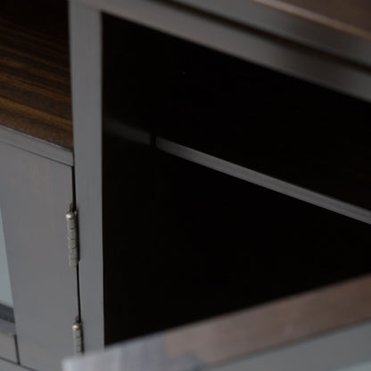 Cosmopolitan 72 inch Wide Solid Wood TV Stand in Mahogany Brown For TVs up to 80 inches image 7